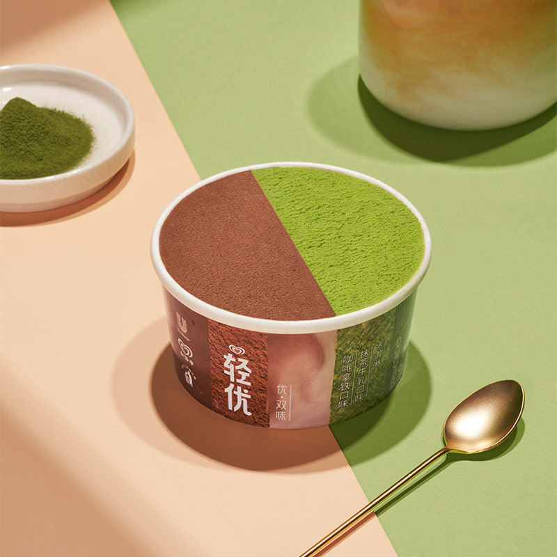 和路雪 Sogood 轻优 双味 生巧冰博克牛乳+咖啡拿铁抹茶冰淇淋 80g*12杯 天猫优惠券折后￥59包邮（￥159-100） 88VIP会员还可95折