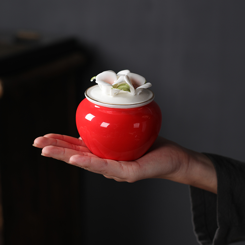 The new saffron box gift box two as cans of safflower saffron porcelain 10 g to a cup of gift customization