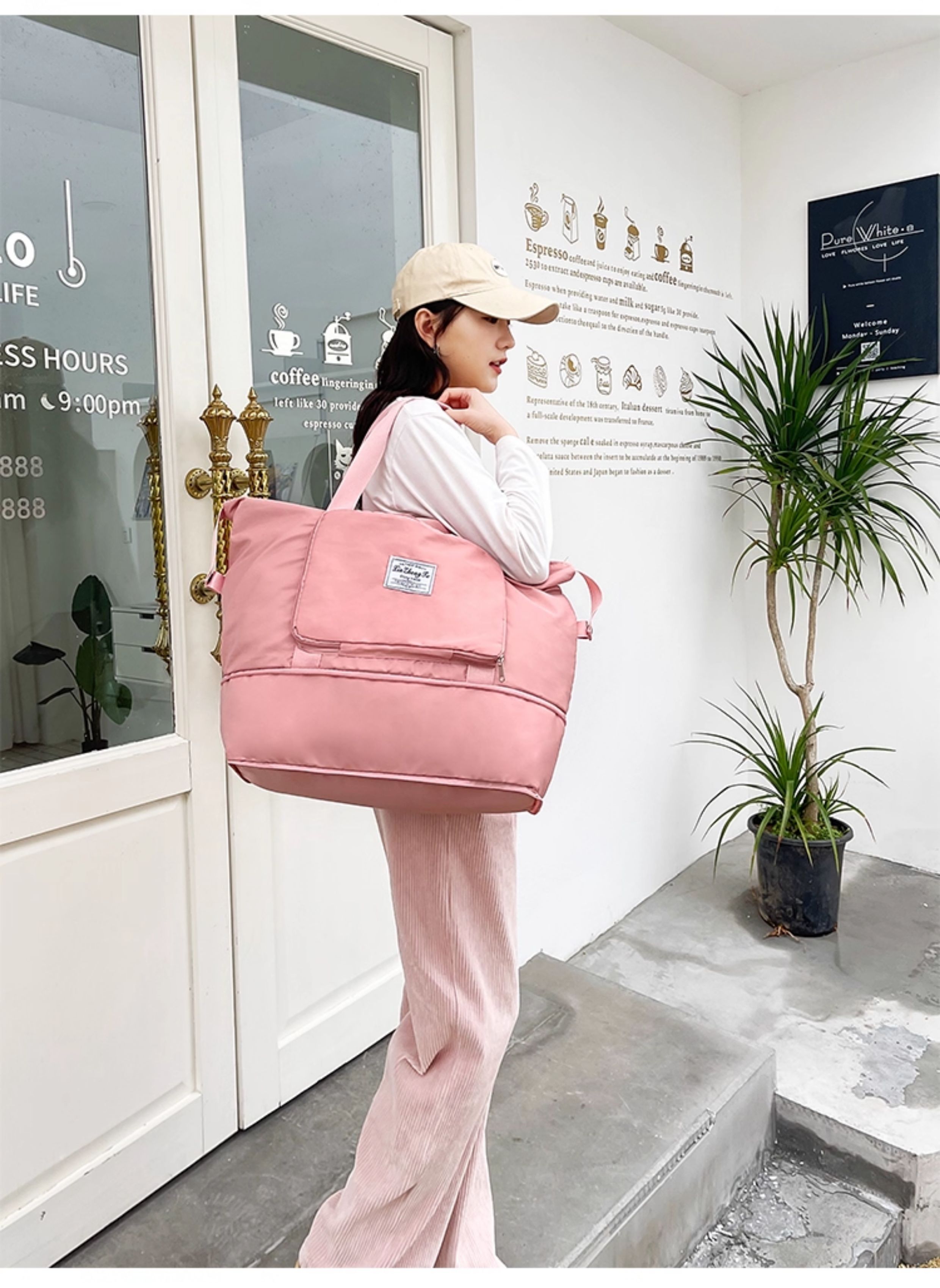 Maternity Special for Maternity Cosmetics Bag Large Capacity Lightweight Short Distance Folding Travel Bag Satchel Luggage Bag for Children — 23