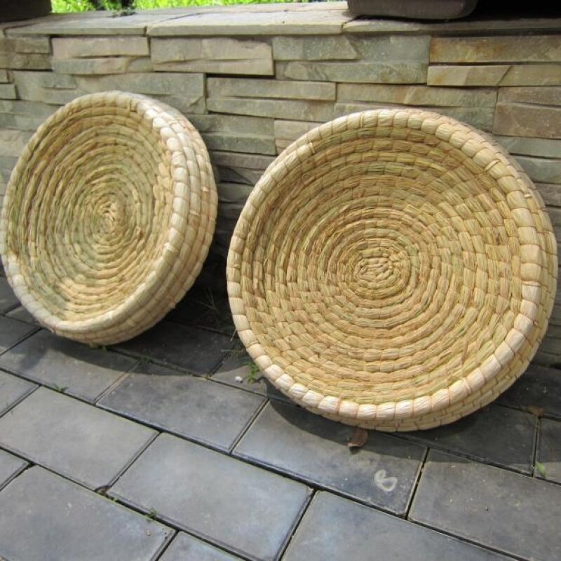 edx large grass-woven chicken nest egg nest household chicken coop Outdoor free-range king-size rainproof warm straw large