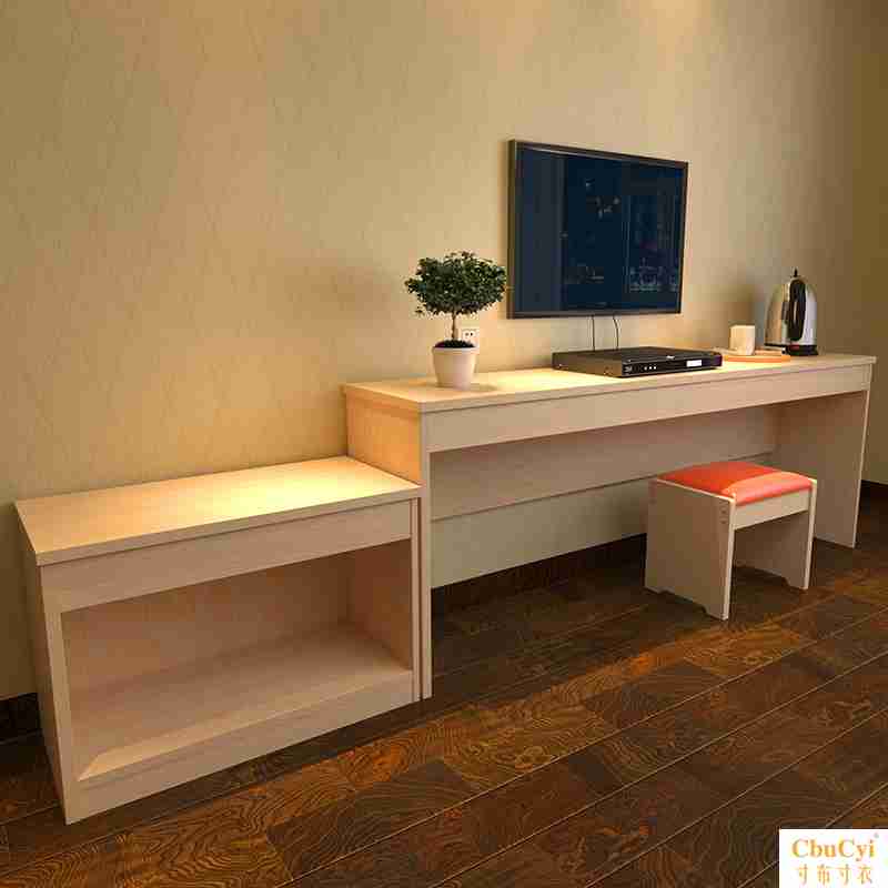 Nội thất khách sạn Tủ tivi phòng khách sạn bàn đơn giản bàn máy tính hiện đại tối giản cao và thấp kết hợp bàn tùy chỉnh - Nội thất khách sạn kệ giày dép