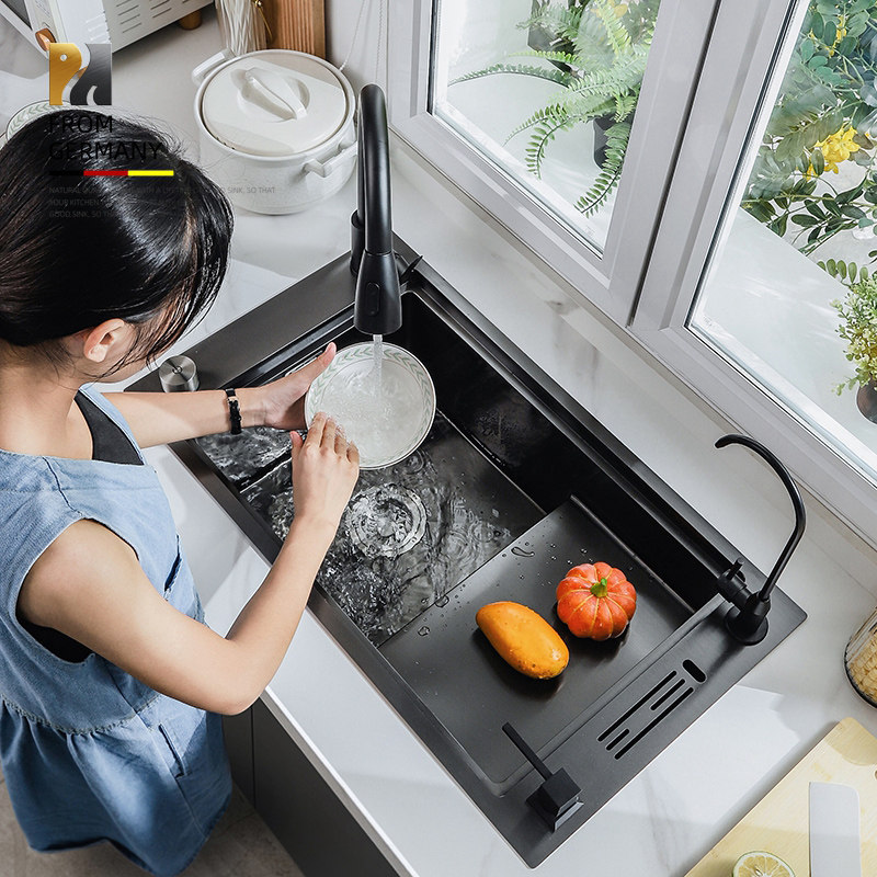 Rock Kitchen Stainless Steel Nano-Washing Basin Large Step Single Single Single Single Single Single Single Single Single Single Single Tank Pool