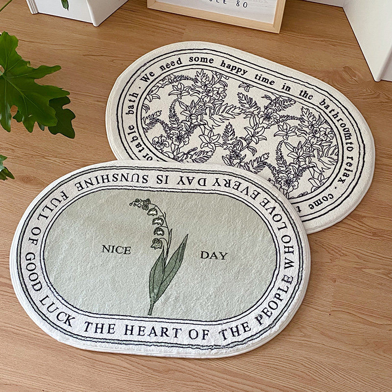 In Nordic Room Bedroom Bedbed-side plush carpet indoormat insomware and anti-skater bathroom doormat