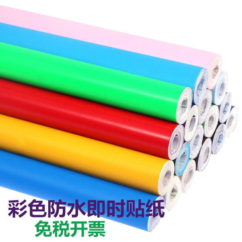 Large roll color instant stickers kindergarten wall stickers decoration instant stickers lettering handmade DIY material wallpaper