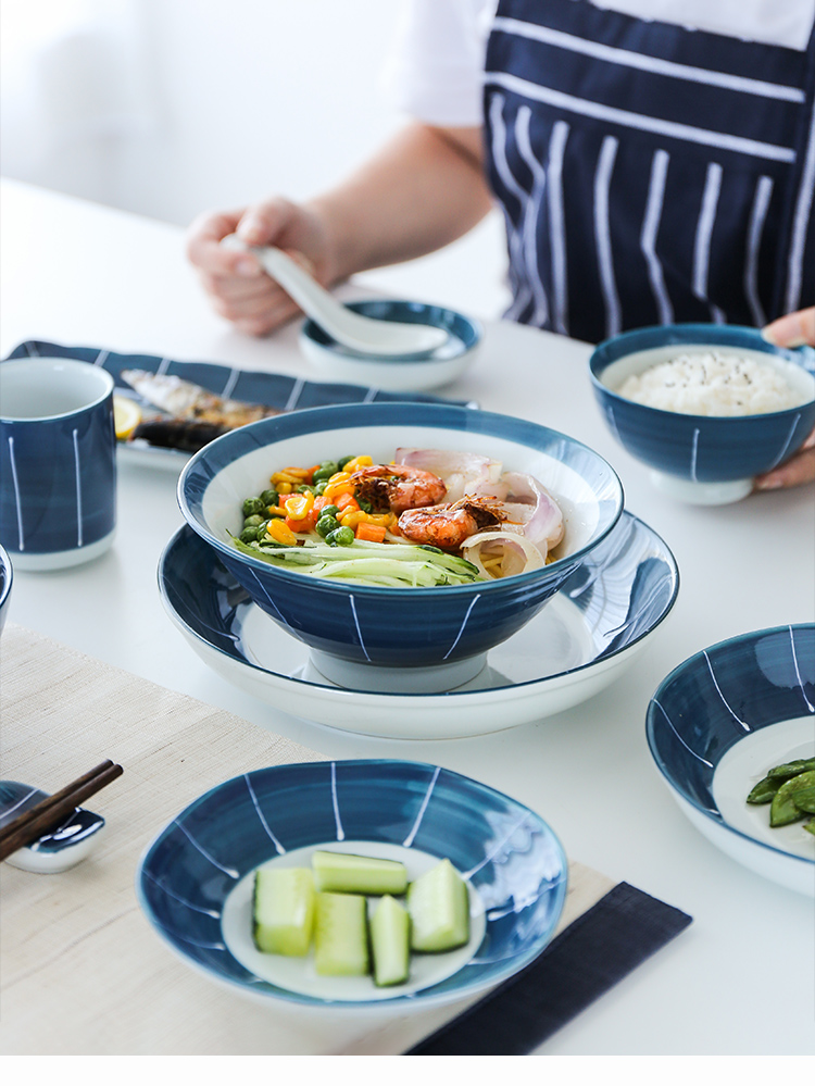 Tinyhome Japanese classic ceramic dish dish bowl meal long feng pan lotus expressions using flavor dish bowl rainbow such as bowl soup bowl