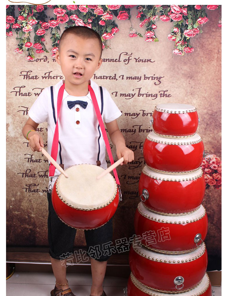 5/6/7/8/9/10 inch trống da bò trẻ em trống trống hội trường trống đồ chơi trống mẫu giáo trống đánh trống gõ - Đồ chơi nhạc cụ cho trẻ em trống đồ chơi cho trẻ