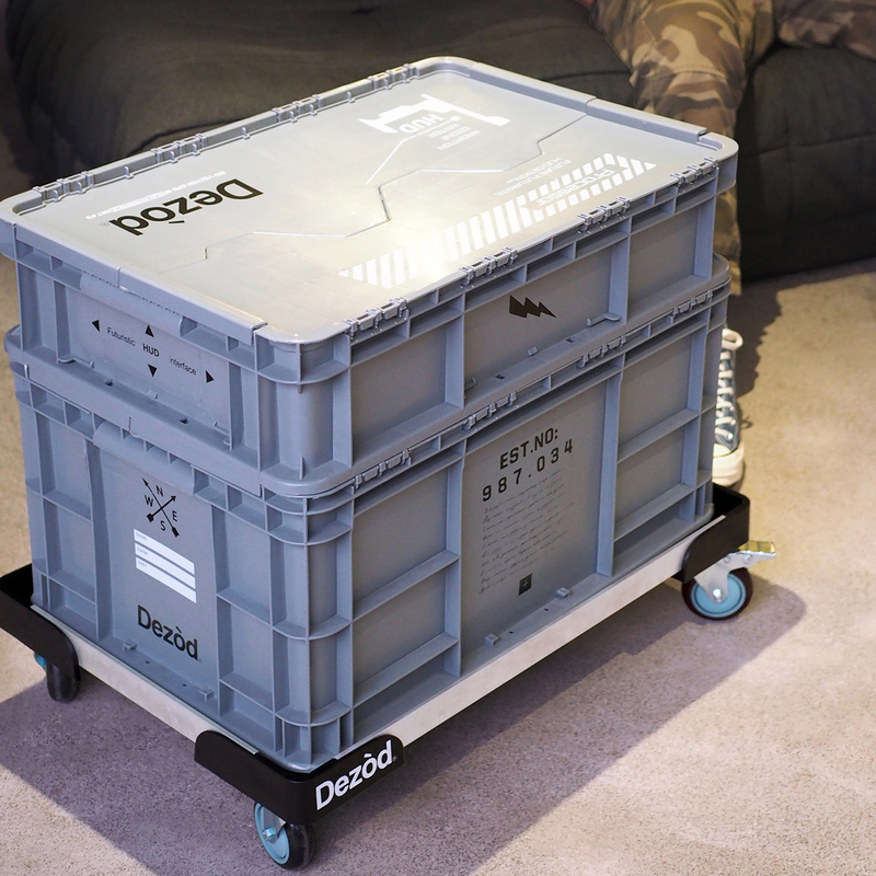 Home Storage Box Combination Storage Container Large Capacity Movable Wheels Dezod Chaos Box