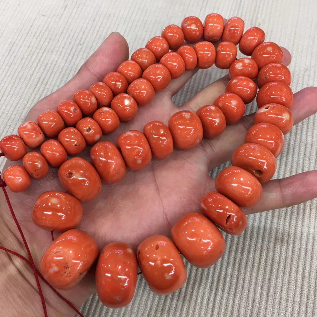Taiwan gem drum bead barrel bead with bead hand string bracelet 108 Buddha beads necklace tower chain pendant ring Tibetan jewelry