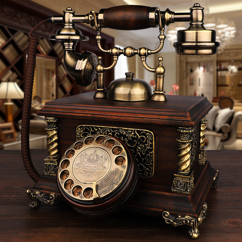 European antique telephone American home 4G full netcom wireless card landline fixed office retro telephone