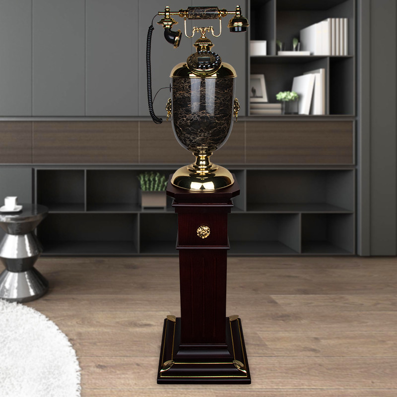 Floor-standing American antique telephone European fashion home fixed hall landline old-fashioned fixed retro ornaments