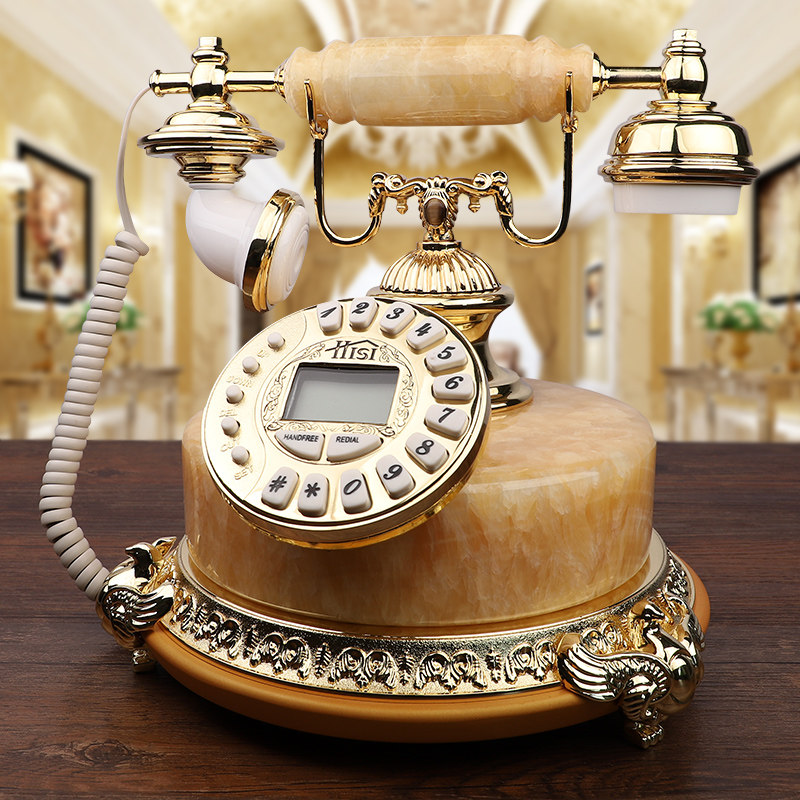 Kim Shundi European vintage telephone with American simple antique household cabinet office fixed telephone