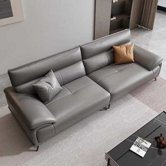 办公沙发办公室真皮简约现代商务会客贵宾接待室真皮沙发组合套装