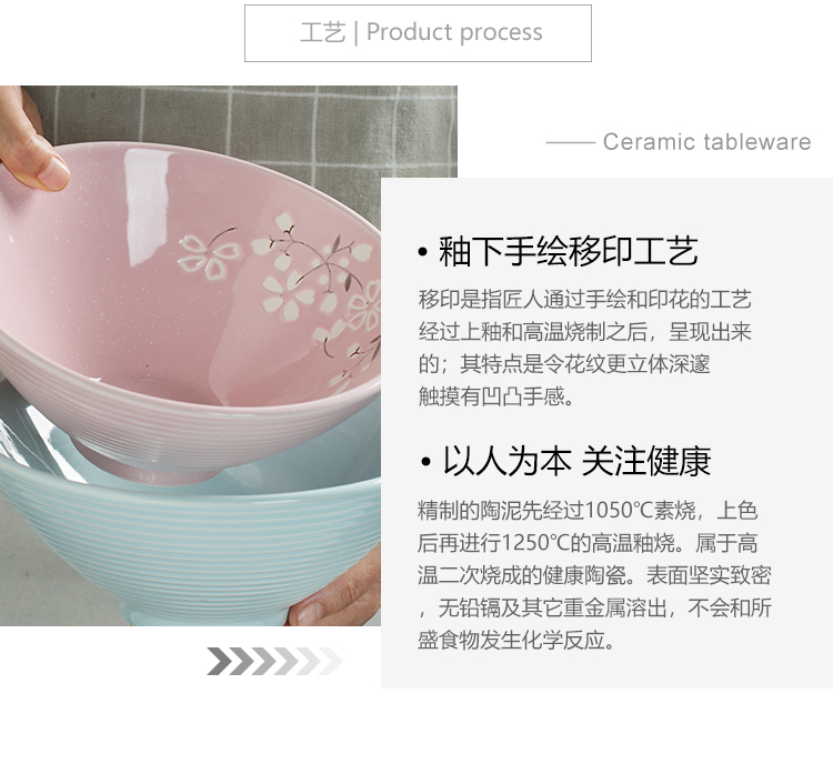 Household Japanese single rainbow such as bowl of fruit salad bowl bowl bowl pull rainbow such as bowl bowl bowl hat to bowl of ceramic tableware