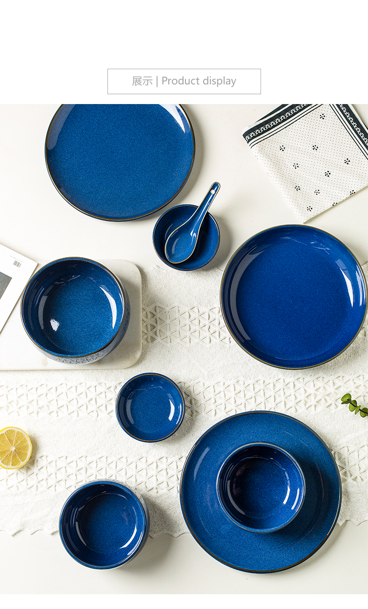 Use of household Korean small and pure and fresh and contracted creative jobs salad Bowl of soup Bowl dish special microwave ceramic tableware