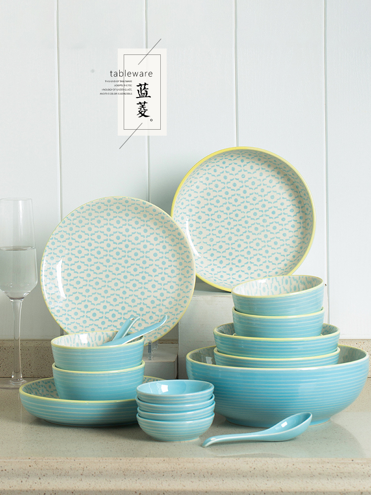 Use of household Japanese creative little fresh rice bowls 0 contracted the rainbow such as Bowl soup Bowl dishes composite ceramic tableware