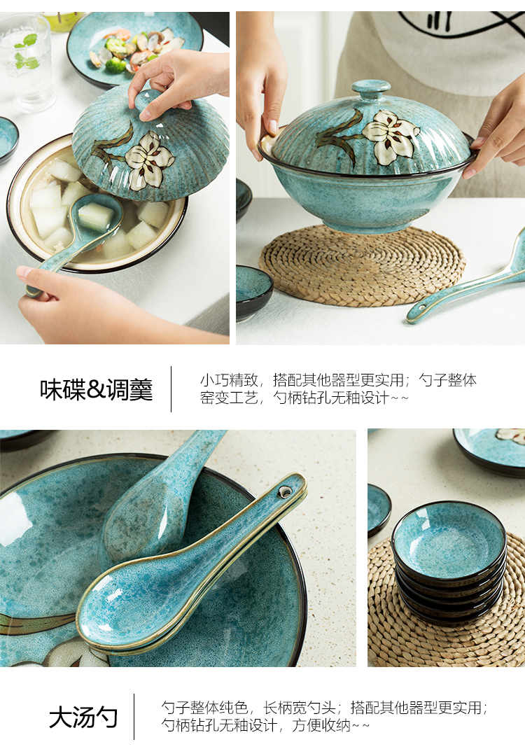 Ceramic bowl household more creative move rice bowls rainbow such as bowl bowl bowl contracted to heat the dishes combination tableware