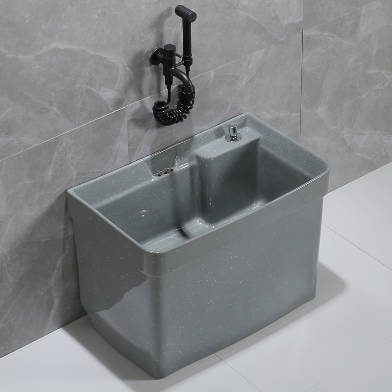 Mop pool Home Balcony Toilet Colorful Mound Wash Basins Pour Water Floor Type Ceramic Outdoor Garden Big-Taobao