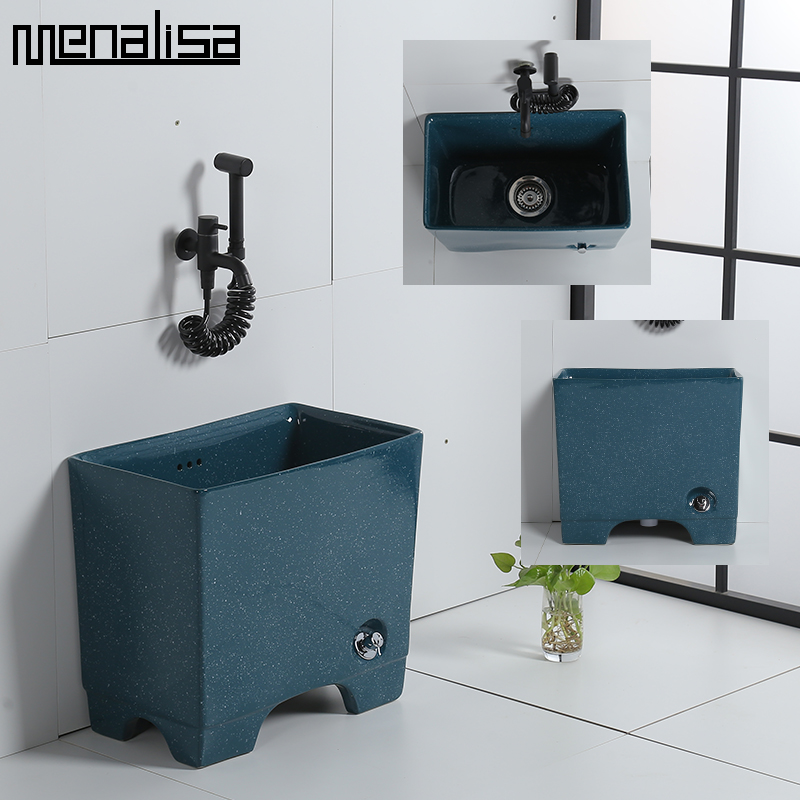 Color Mop Pool Home Balcony Pier Bub Pool Makeup Room Floor Type Mop Sink Mop Sink Anti Splash Water