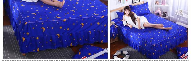 2019 đơn giường đơn váy xích đu váy đơn váy mùa hè cô gái 180 * 0 mỏng phần 2.2m viền - Váy Petti ga giường viền ren