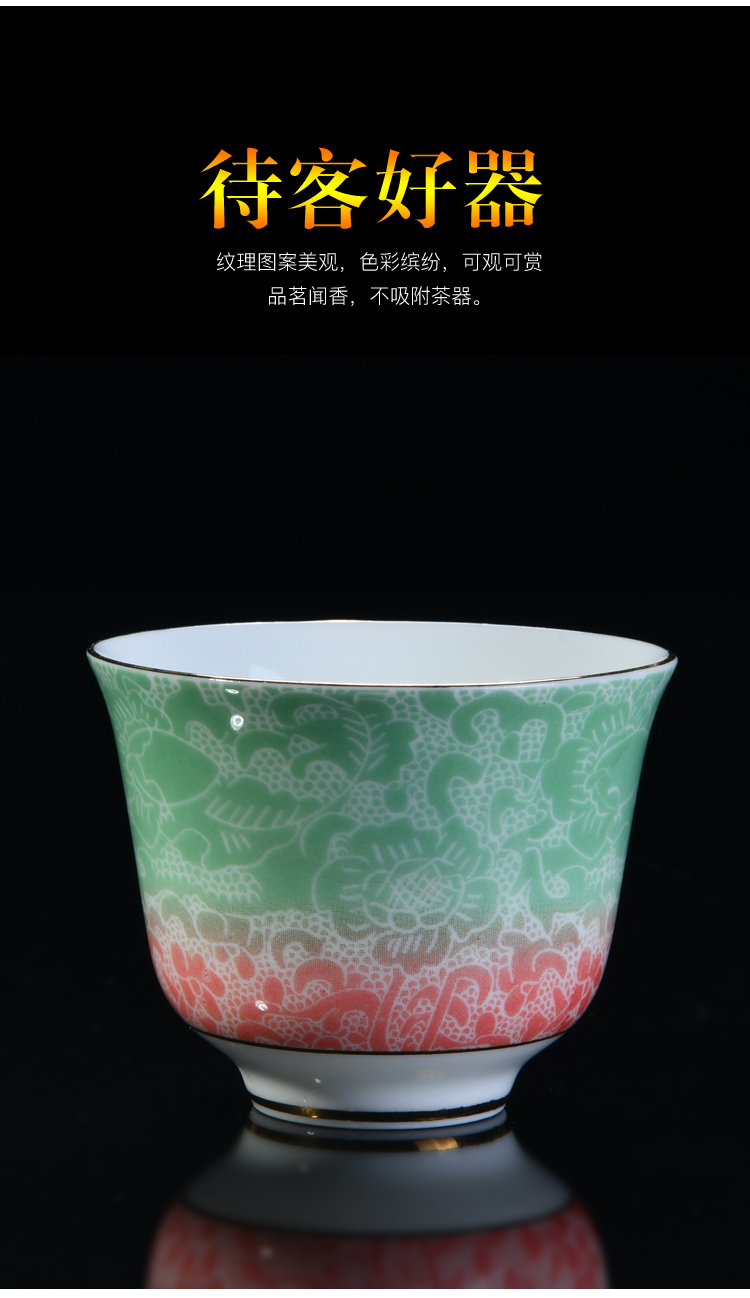 Ceramic cups checking sample tea cup individual CPU master cup single CPU device gold colored enamel cups
