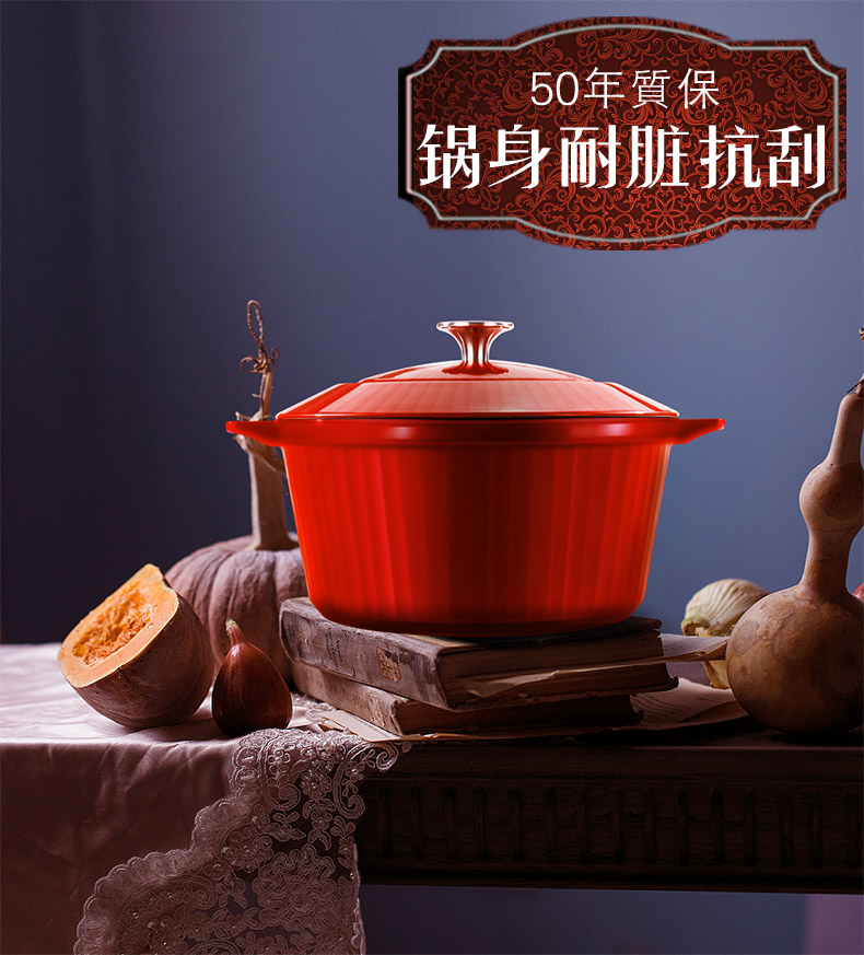 德国 韦诺森 Velosan 超高颜值 珐琅铸铁锅 24cm/3.8L 图10