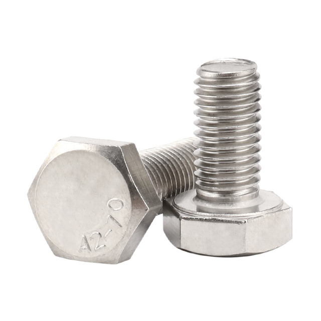 201 stainless steel hexagon screw bolt external hexagon national standard screw Shijian hardware 6M8M10cm12M14M16C