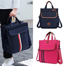Student triple shouldback large capacity handbag carrying book bag Canvas Waterproof Elementary School Students Supplementary School Bags Children Art Bags Men Middle School Students Cram Bags Collection Bags Collection Bags Fine Art Bags Zip File Bags