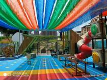 Kindergarten outdoor swimming pool shade net encryption thickening color shade sunscreen net insulation roof tassel courtyard