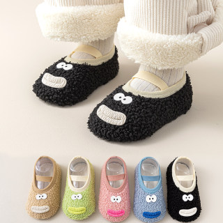 Baby floor socks autumn and winter thickened velvet to keep warm and cool non-slip children's shoes and socks indoor toddler baby socks