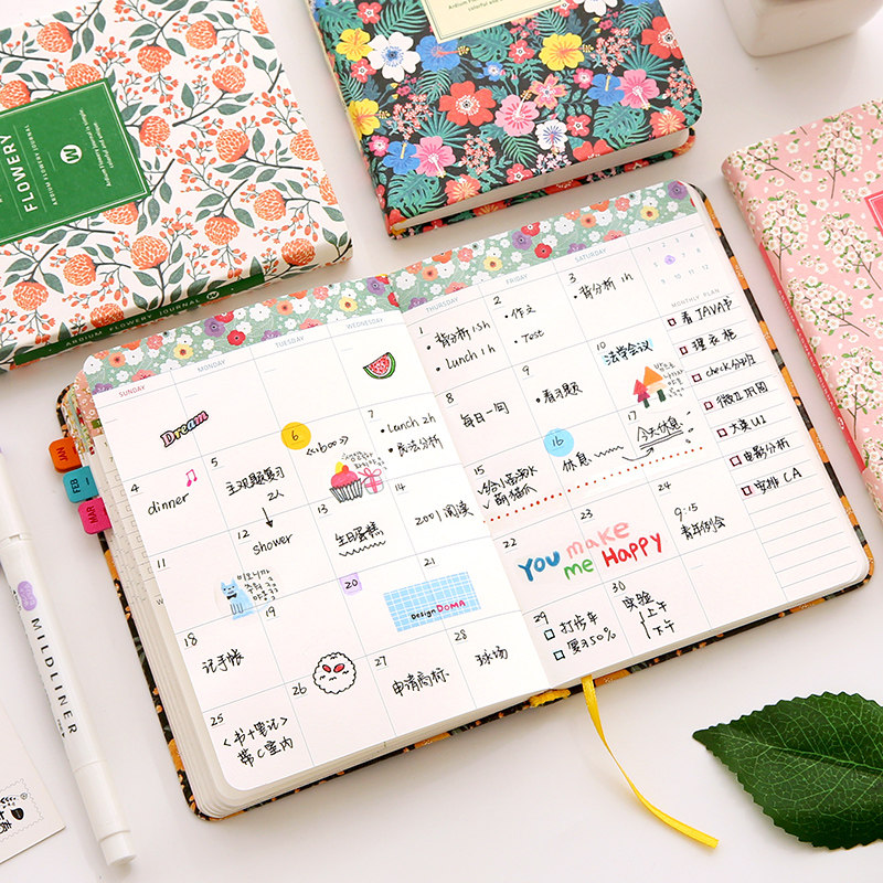 Travel Map Clockbook Travel Notebook Schedule Work Small Carry-Ons Household Books