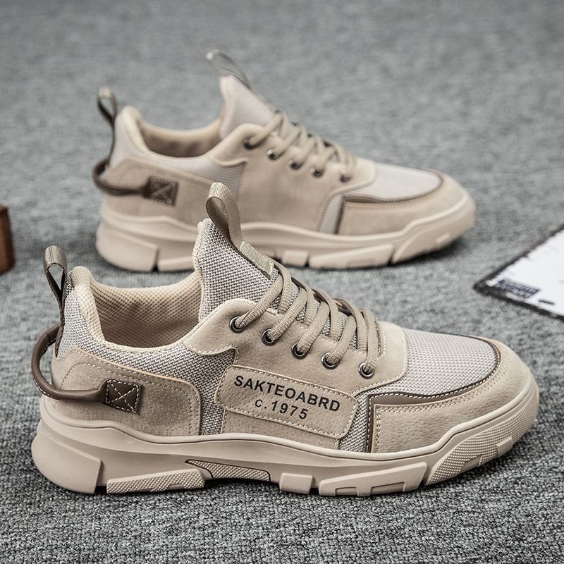 Antarctic men's autumn men's shoes 2022 new casual shoes British leather shoes summer breathable outdoor Martin tide shoes