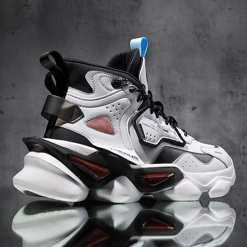 Male Shoes 2022 New Trends Summer Breathable Aj Students Sneakers Heightening Teen High Cylinder Basketball Boomer Shoes