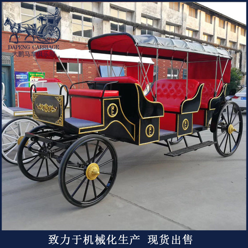 Eurostyle sightseeing carriage Three rows of tourist scenic spots Minjuku passengers carry passengers can be changed to electric wedding wedding Wedding Sightseeing Cars
