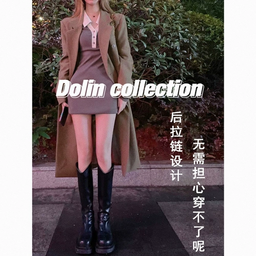 Martens, демисезонные утепленные высокие сапоги, средней длины, подходит для подростков