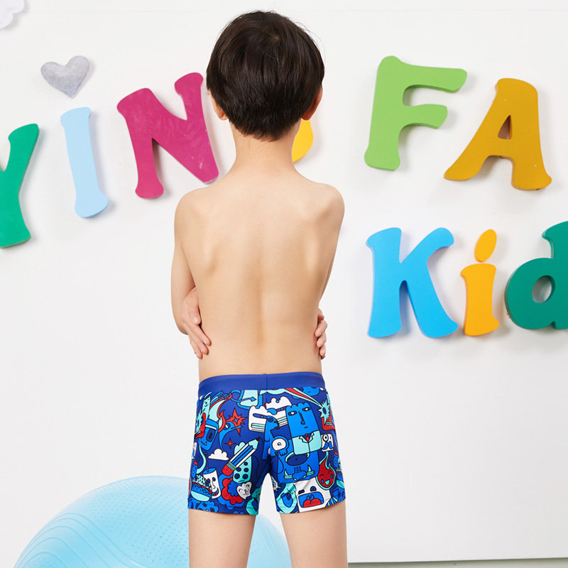 Yingfa Children's Swimsuit Boys Summer Swimsuit Boys Sun-proof Quick-drying New Cartoon Printed Boys Swimsuit