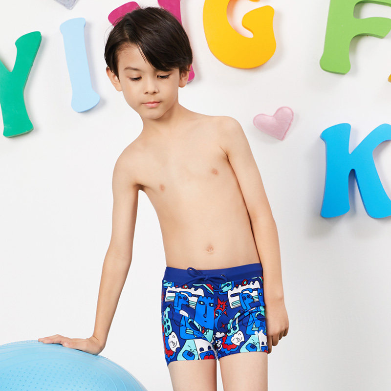 Yingfa Children's Swimsuit Boys Summer Swimsuit Boys Sun-proof Quick-drying New Cartoon Printed Boys Swimsuit