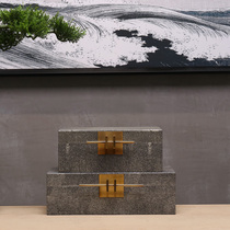 New Chinese style Modern light luxury jewelry box ornaments Nordic jewelry box Living room bedroom interior art soft decoration