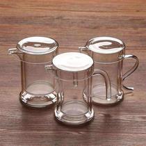 Heat-resistant glass tea set tea brewer double-layer cup flower tea cup green filter teapot snow chrysanthemum green tea