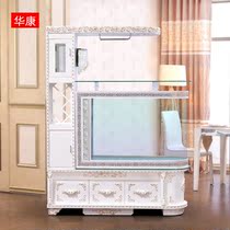 Bullet fish tank Household medium and large glass aquarium European-style living room screen entrance wine cabinet goldfish tank bar