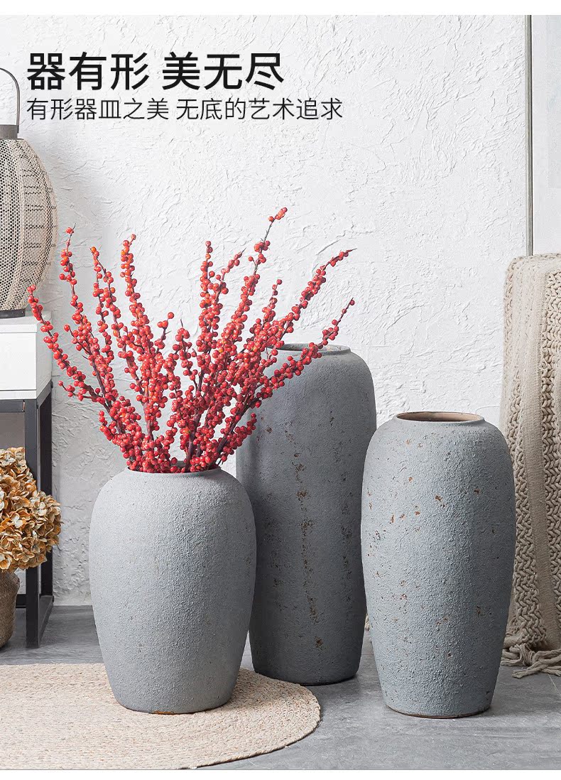 Modern contracted jingdezhen ceramic vases, flower arranging furnishing articles furnishing articles sitting room ground of new Chinese style restoring ancient ways vase