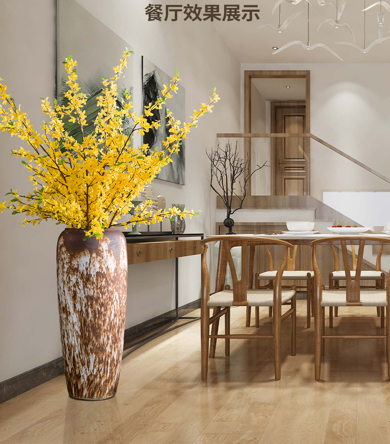 Jingdezhen ceramic floor to restore ancient ways do old large vases, pottery flower arrangement sitting room hotel villa home soft decoration