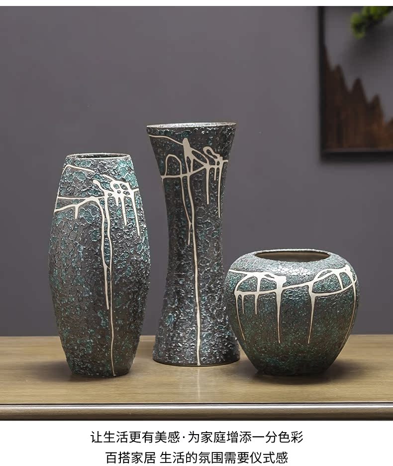I and contracted land sitting room creative flower arranging furnishing articles home decoration ceramic dry flower flower bottles of floral arrangements