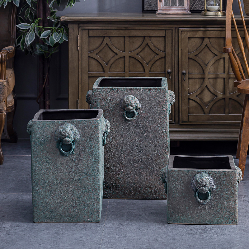 Restoring ancient ways of creative move mesa vase antique bronze ware ceramic flower vase made in furnishing articles wind drama