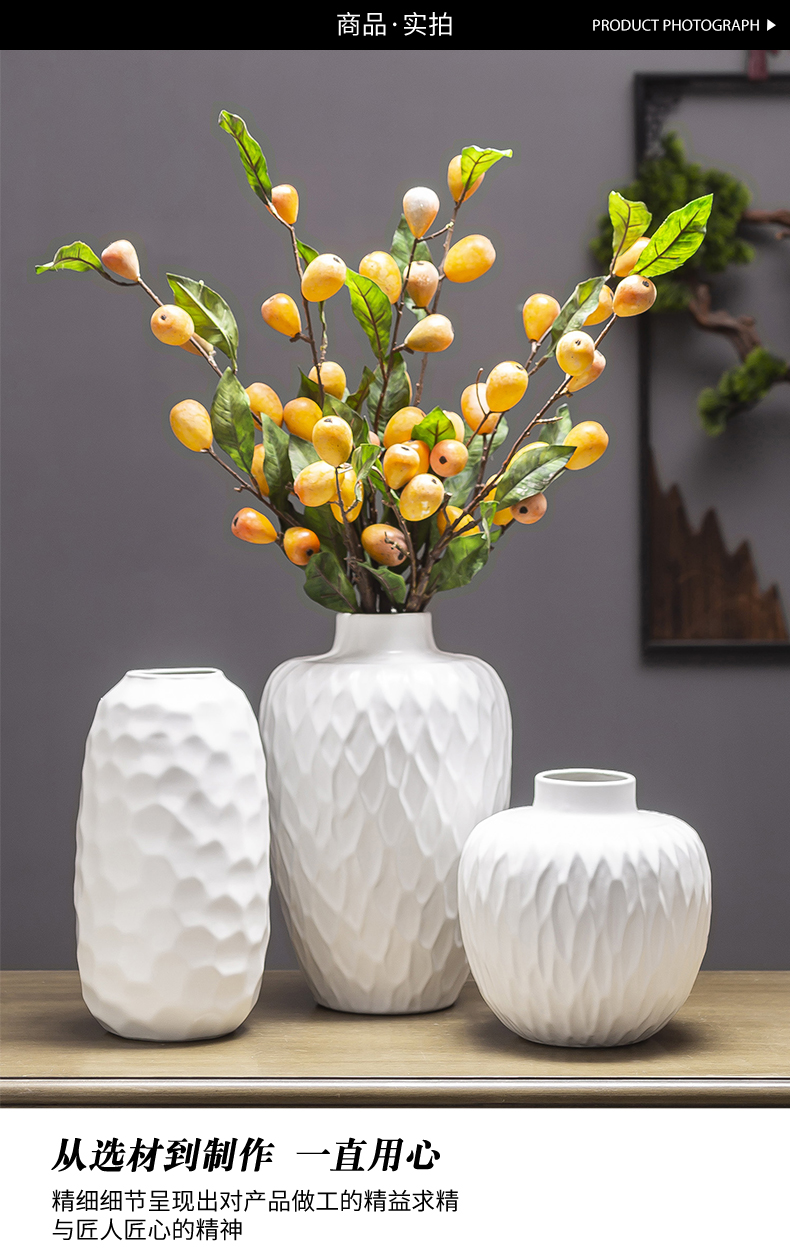 Jingdezhen I and contracted table light and decoration flower arranging ceramic flower implement vase in the sitting room porch dried flower adornment furnishing articles