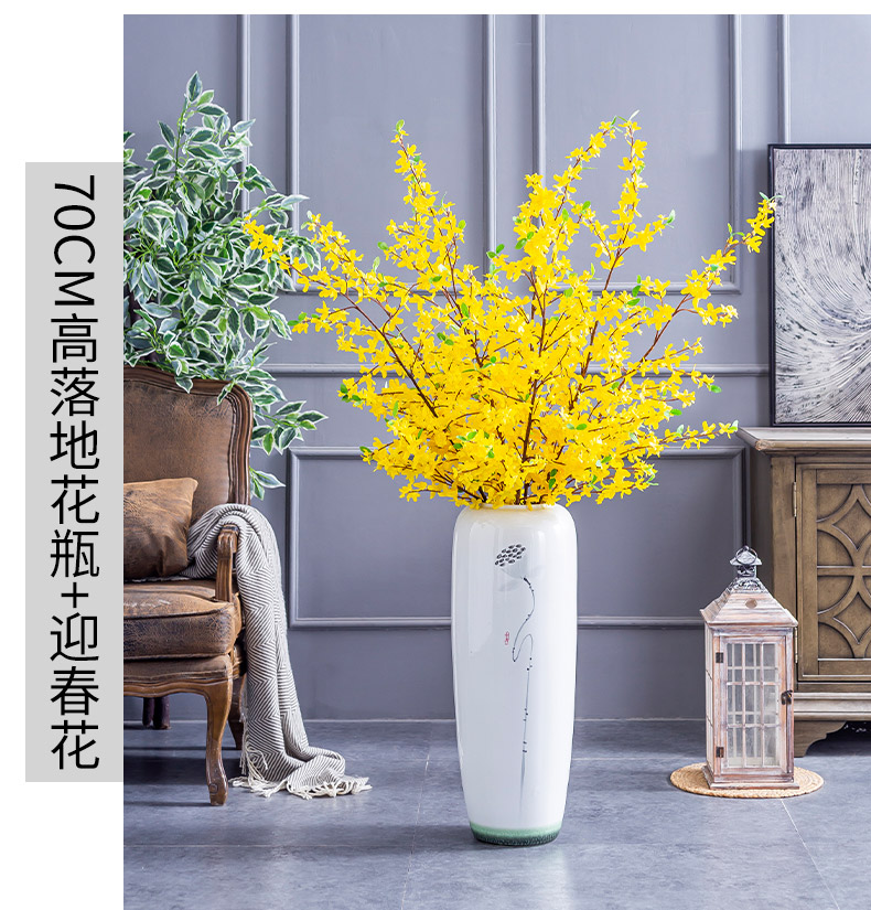 Modern new Chinese style ceramic vase of large sitting room household soft adornment TV ark, flower arranging hotel villa furnishing articles