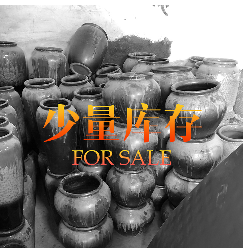 Clearance rule of jingdezhen ceramic landing big vase creative coarse pottery restoring ancient ways is the sitting room TV cabinet dry flower arranging furnishing articles