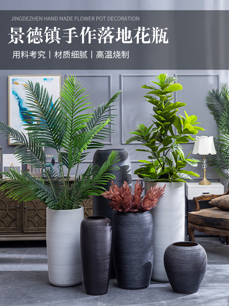 Modern contracted jingdezhen ceramic vases, flower arranging furnishing articles furnishing articles sitting room ground of new Chinese style restoring ancient ways vase
