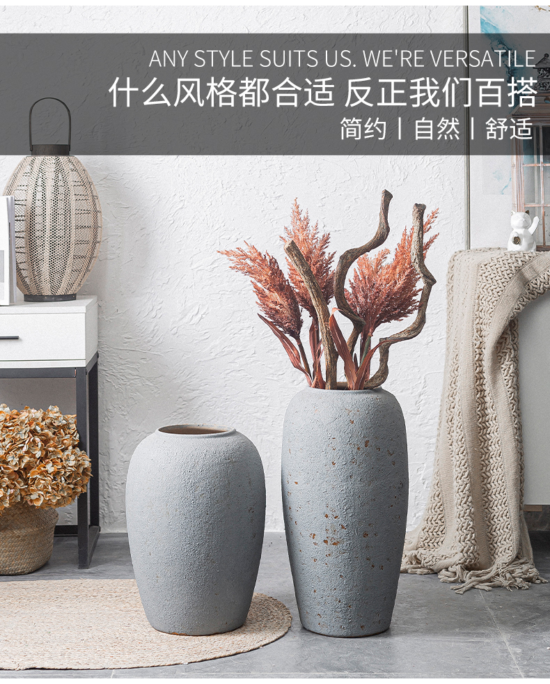 Modern contracted jingdezhen ceramic vases, flower arranging furnishing articles furnishing articles sitting room ground of new Chinese style restoring ancient ways vase