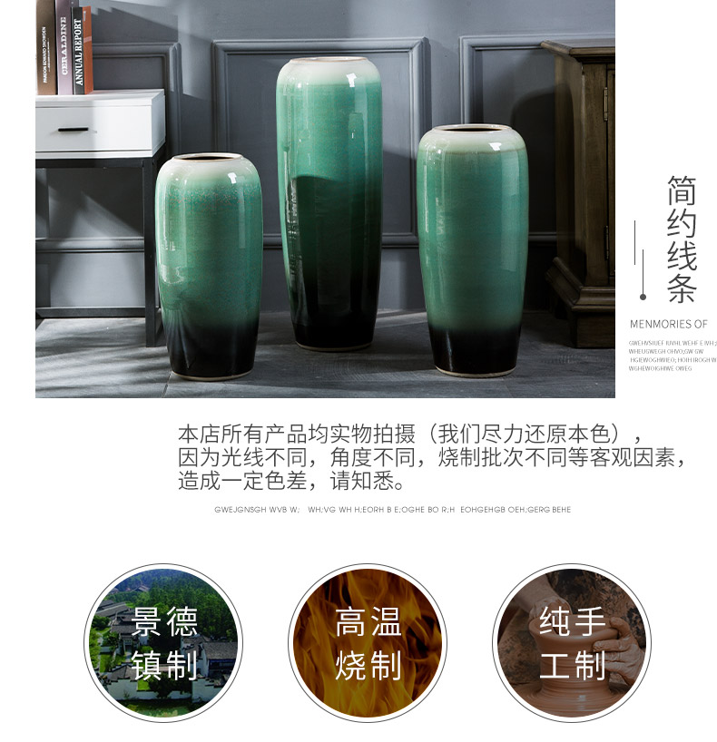 Jingdezhen ceramic hotel villa covers large vases, the sitting room porch flower flower decoration flower arranging furnishing articles