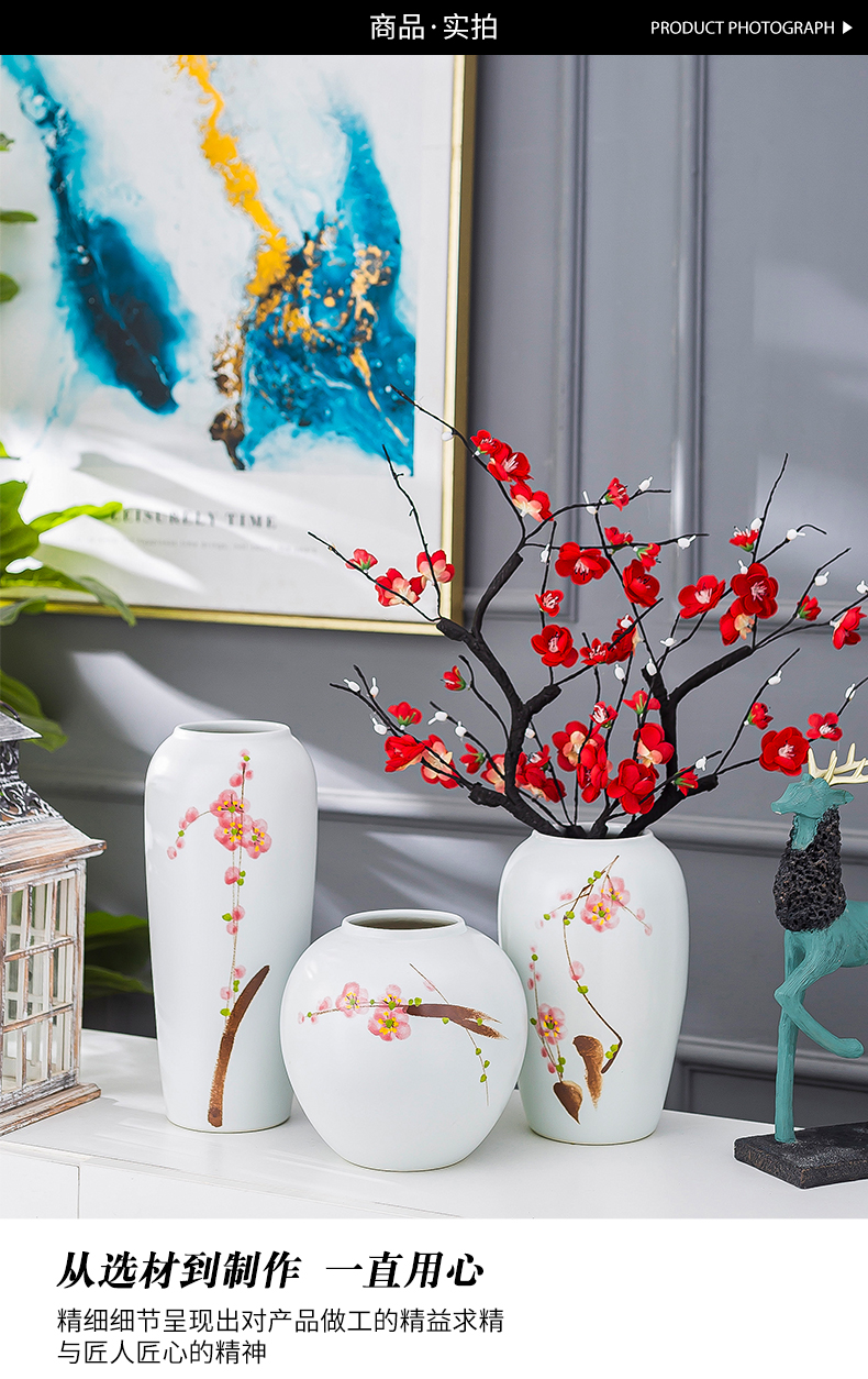 Jingdezhen new hand - made ceramic furnishing articles of the new Chinese style table decoration decoration flower arranging dried flowers I and contracted sitting room